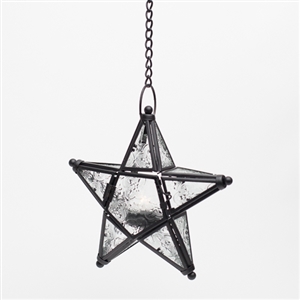 Hanging Star with tealight - Events & Themes - Lighted Wedding star decor to hang from trees at night